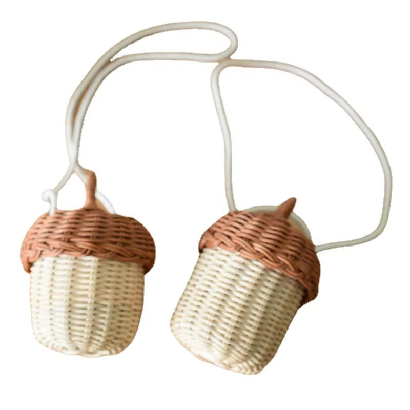 Acorn Bamboo Bucket Bag