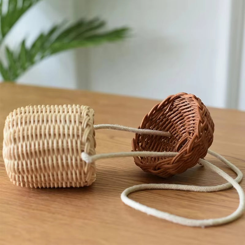 Acorn Bamboo Bucket Bag