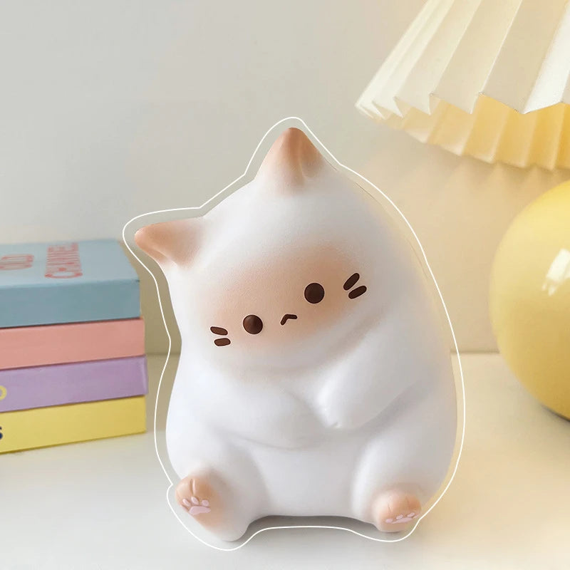 Kawaii Cat Stress Relief Squishy Toy PU Slow Rising Squeeze Antistress Ball Cartoon Table Ornaments Birthday Gift For Girls