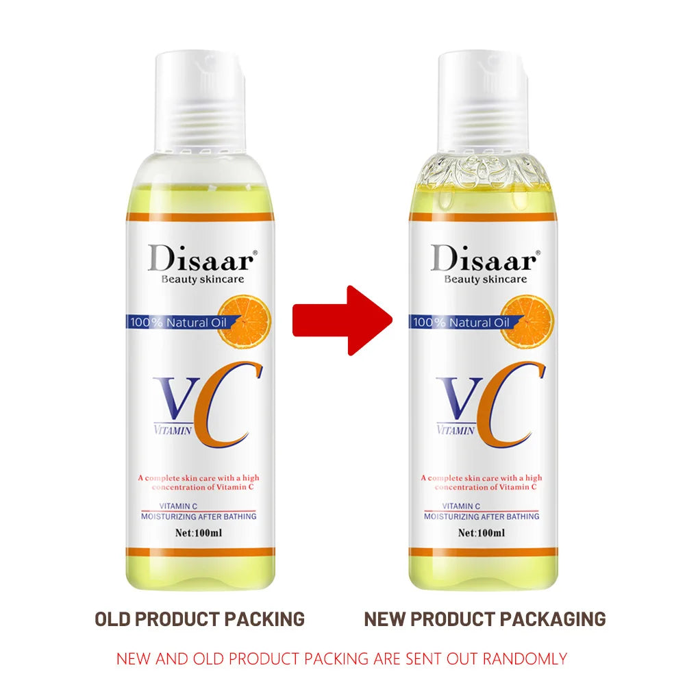 Disaar 100ml Vitamin C Massage Oil Moisturizing Orange Essential Oil Skincare DS51920