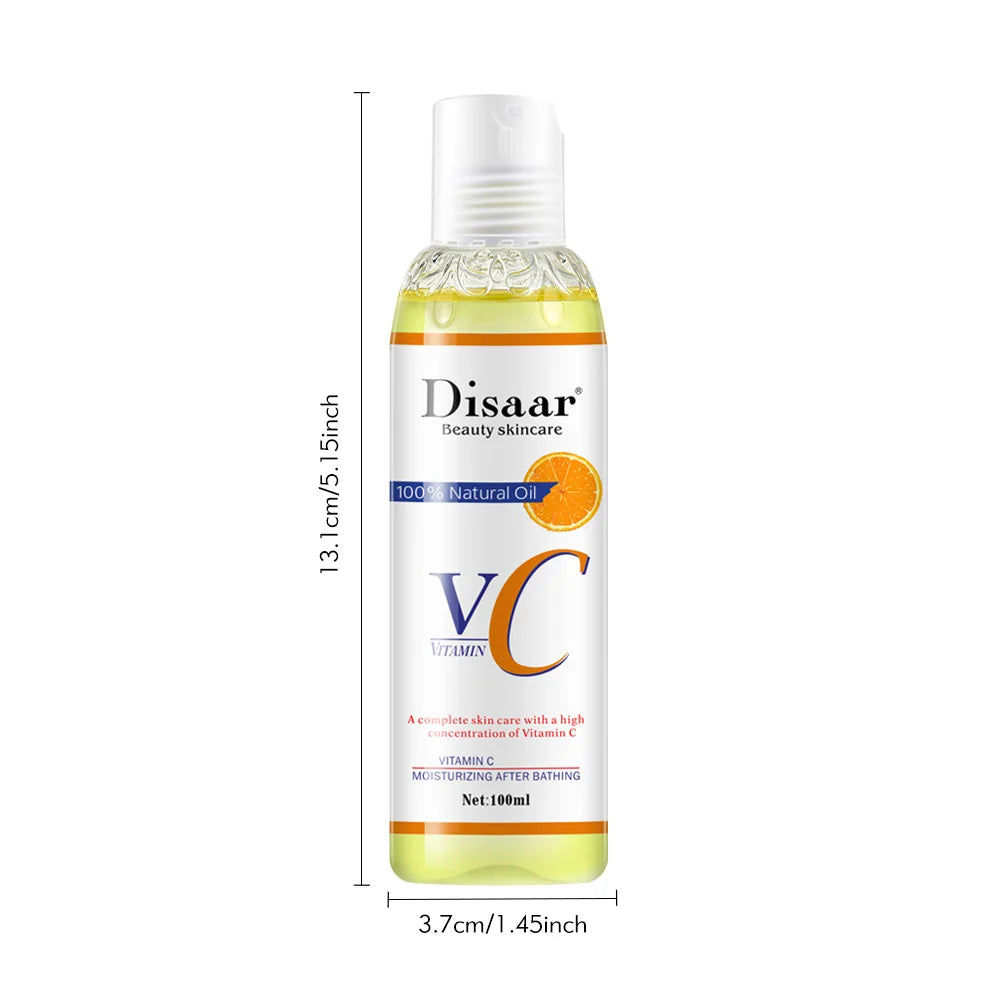 Disaar 100ml Vitamin C Massage Oil Moisturizing Orange Essential Oil Skincare DS51920